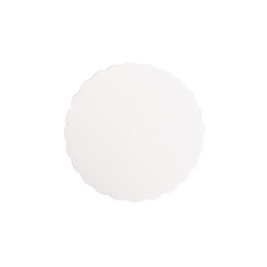 onderlegger wit gebogen 17cm 5 stuks