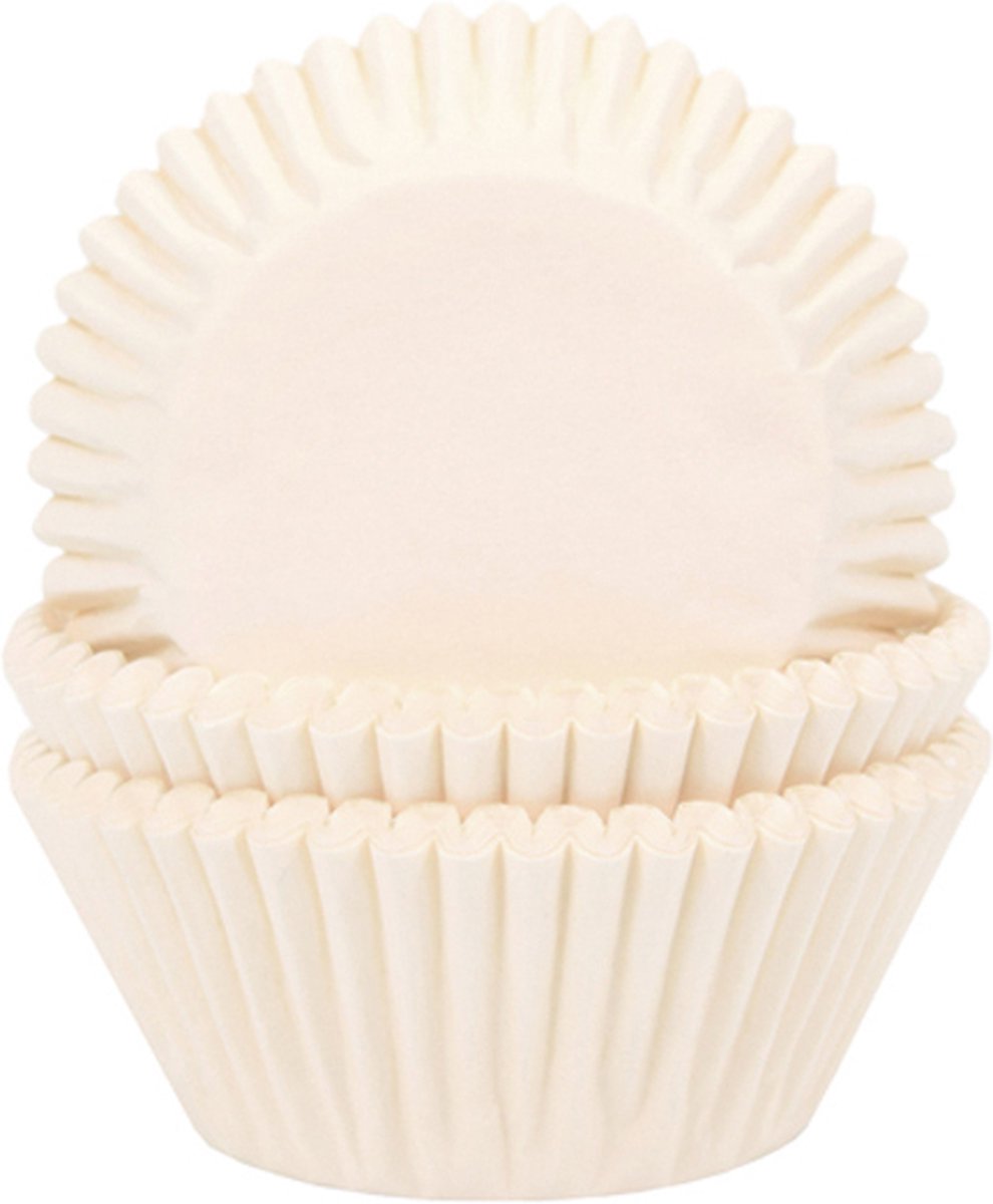 HoM cupcakevorm ivoor - 50X33mm - 50 stuks