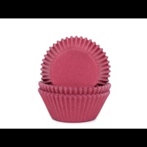 HoM cupcakevorm wijnrood - 50x33mm - 50 stuks