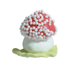 Paddenstoel met blad - 2.7 cm - 5 stuks