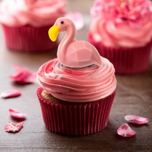 Flamingo's chocolade - 35x40mm - 6 stuks