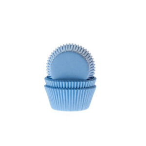 HoM cupcake vorm mini sky blue 35X23mm - 60 stuks