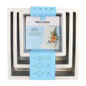 Taartpan PME Vierkant 7,5cm(h) Set/3
