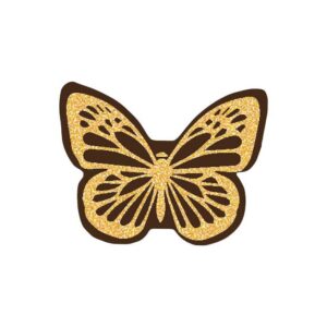 Vlinders donkere chocolade - 30x23mm - 10 stuks