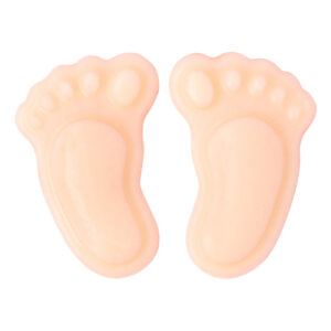 Babyvoetjes roze - 2,5cm - 12 stuks