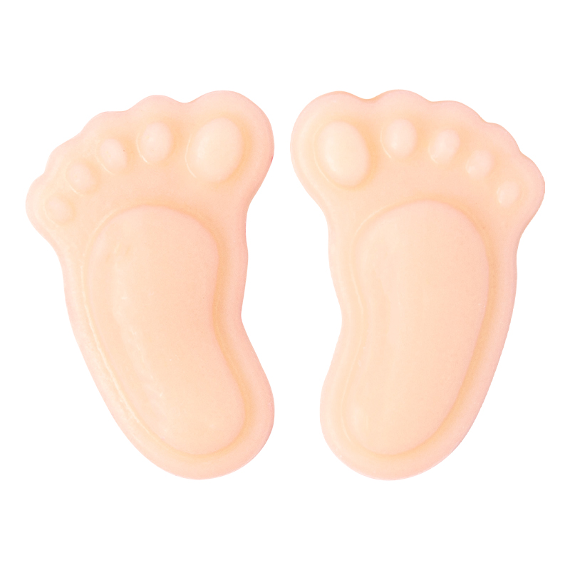 Babyvoetjes roze - 2,5cm - 12 stuks