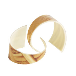 Chocolade krul marmerlook - 10 stuks