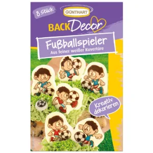 Chocoladedecoratie - voetballers - 8st