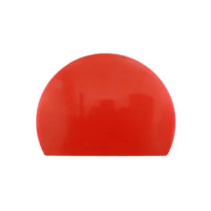 Deegschraper halfrond - plastiek rood 15,5x11,5cm
