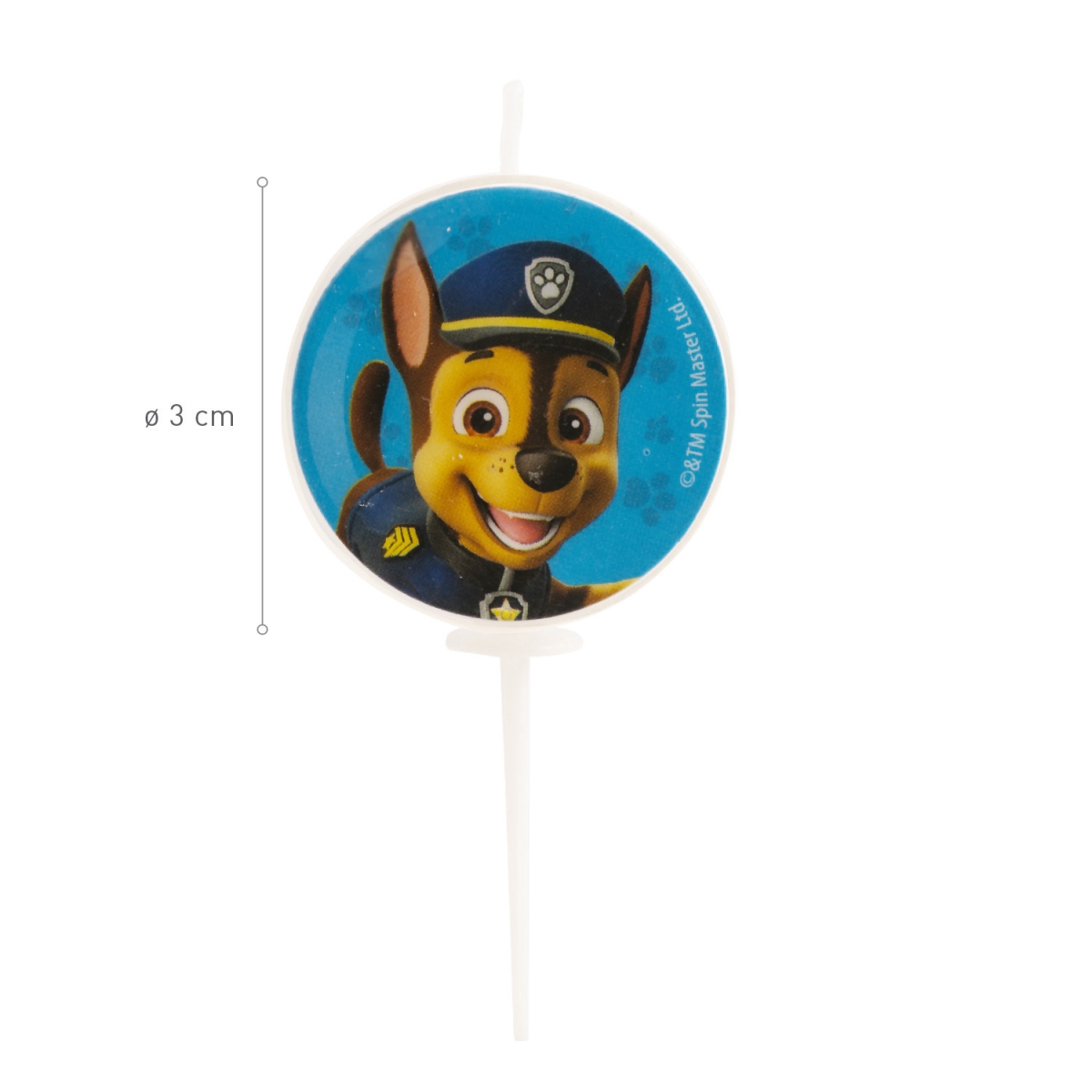 Verjaardagskaarsjes - Paw patrol - 5 stuks