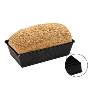 Broodvorm blauw staal - 25 x 15 x 6 cm