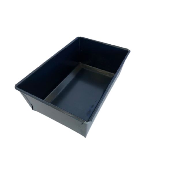 Broodvorm blauw staal - 17X11X6 cm