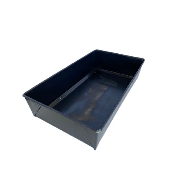 Broodvorm blauw staal - 26x13x6cm