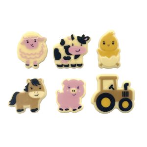 chocolade ass. boerderijdieren - 6 stuks