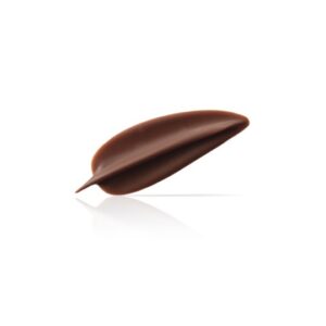 chocolade blaadje - 4,1x7cm - 9st