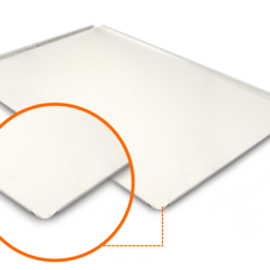 Alu effen 60x40cm 4 boorden 45°