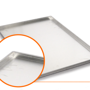 Alu effen 60x40cm 4 rechte boorden 20mm