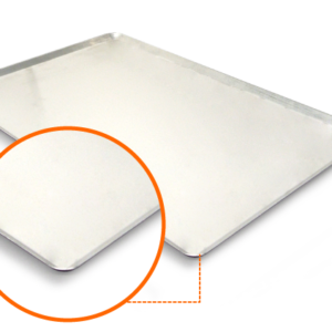 Alu effen 60x40cm gestanst 45°