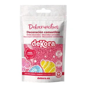 DEKOCRUNCHIES aardbei 100GR KISS ME BERRY