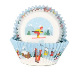 HoM cupcakevorm skiën - 50 stuks