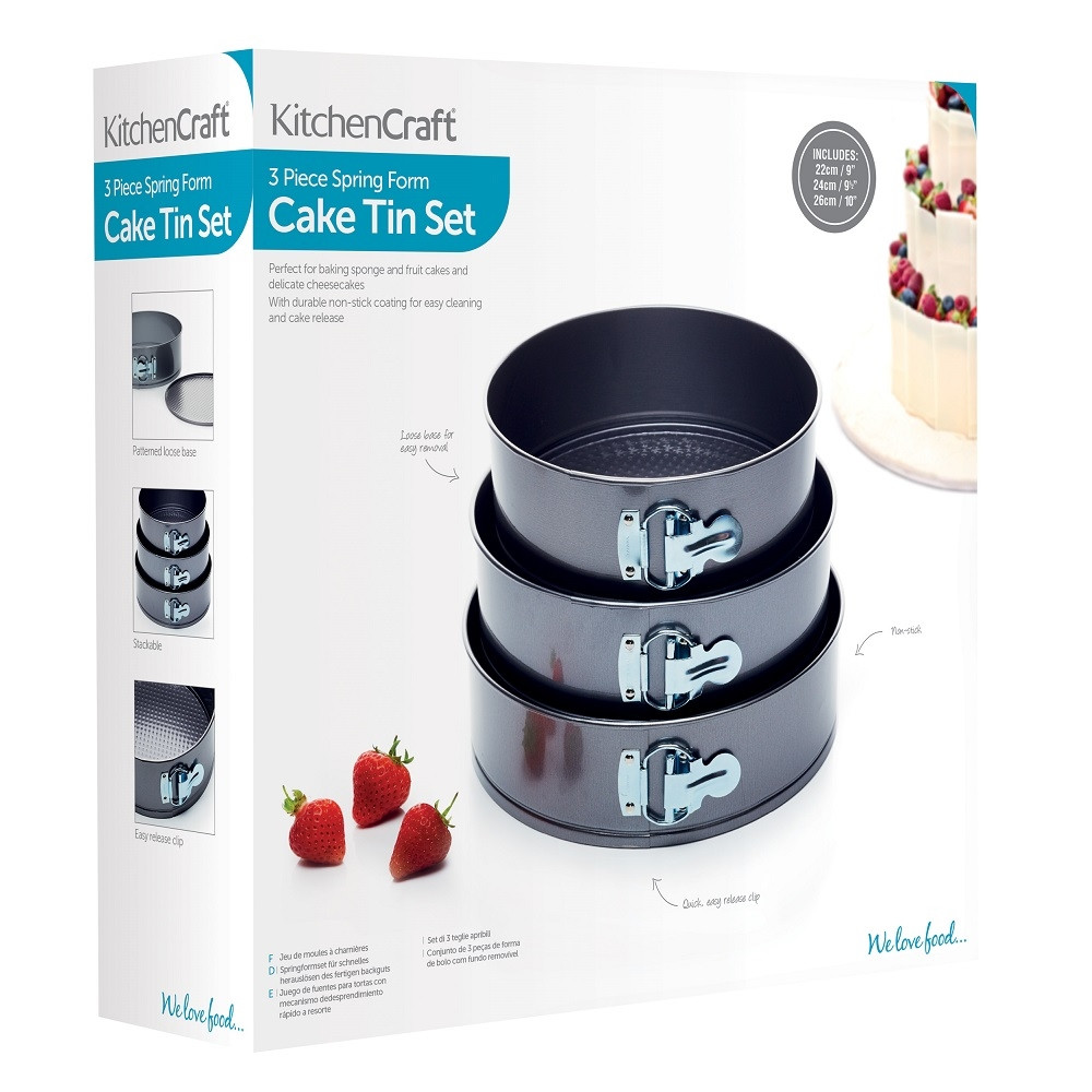 KitchenCraft springvorm set/3