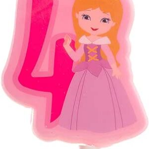 Taartkaarsje prinses Nº4-7CM.