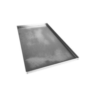 bakplaat gastro geperforeerd 4 rechte boorden - 32,5x50cm