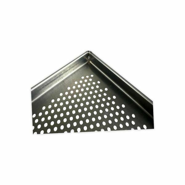 bakplaat gastro geperforeerd 4 rechte boorden - 32,5x50cm