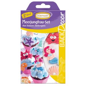 suikerdecoratie zeemeermin - 8st