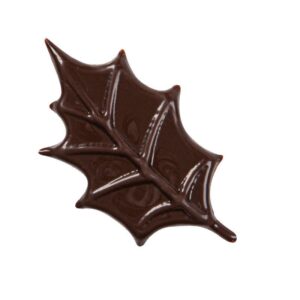 Chocolade herfstblad - 3,1x5,2cm - 10st
