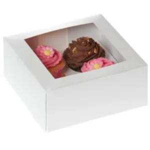 HoM cupcake box 4 - wit - 2st