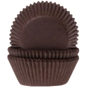 HoM cupcakevorm bruin - 50X33mm - 50 stuks