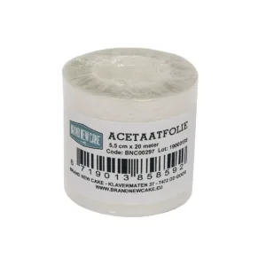 Acetaatfolie - 5.5cm hoog - lengte 20M