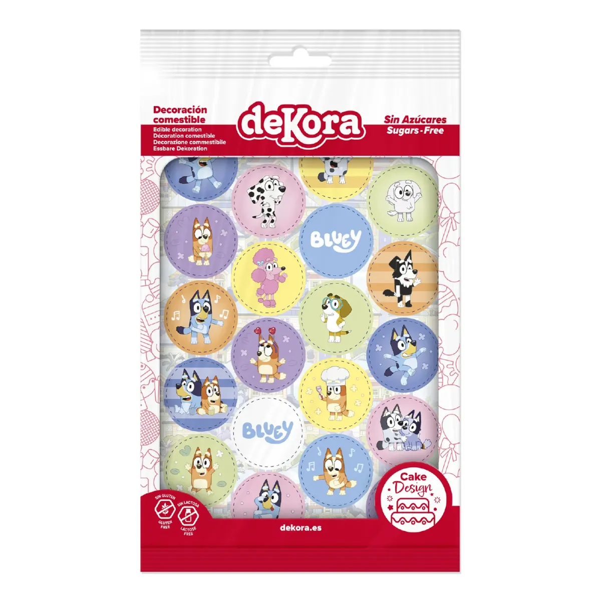 Dekora cakedisc - Bluey - 20 stuks - 3.4 cm