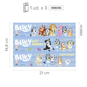 Dekora cakedisc - Bluey - 3 X 14.8cm x 21 cm.