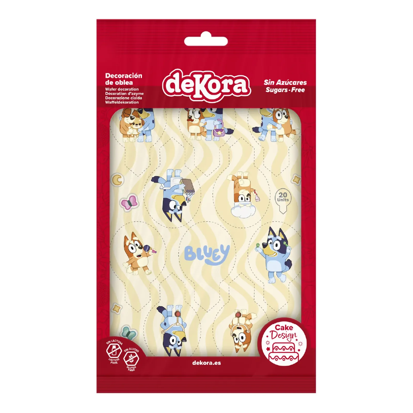 Dekora hostie prikker - Bluey - 6.5cm x 4cm