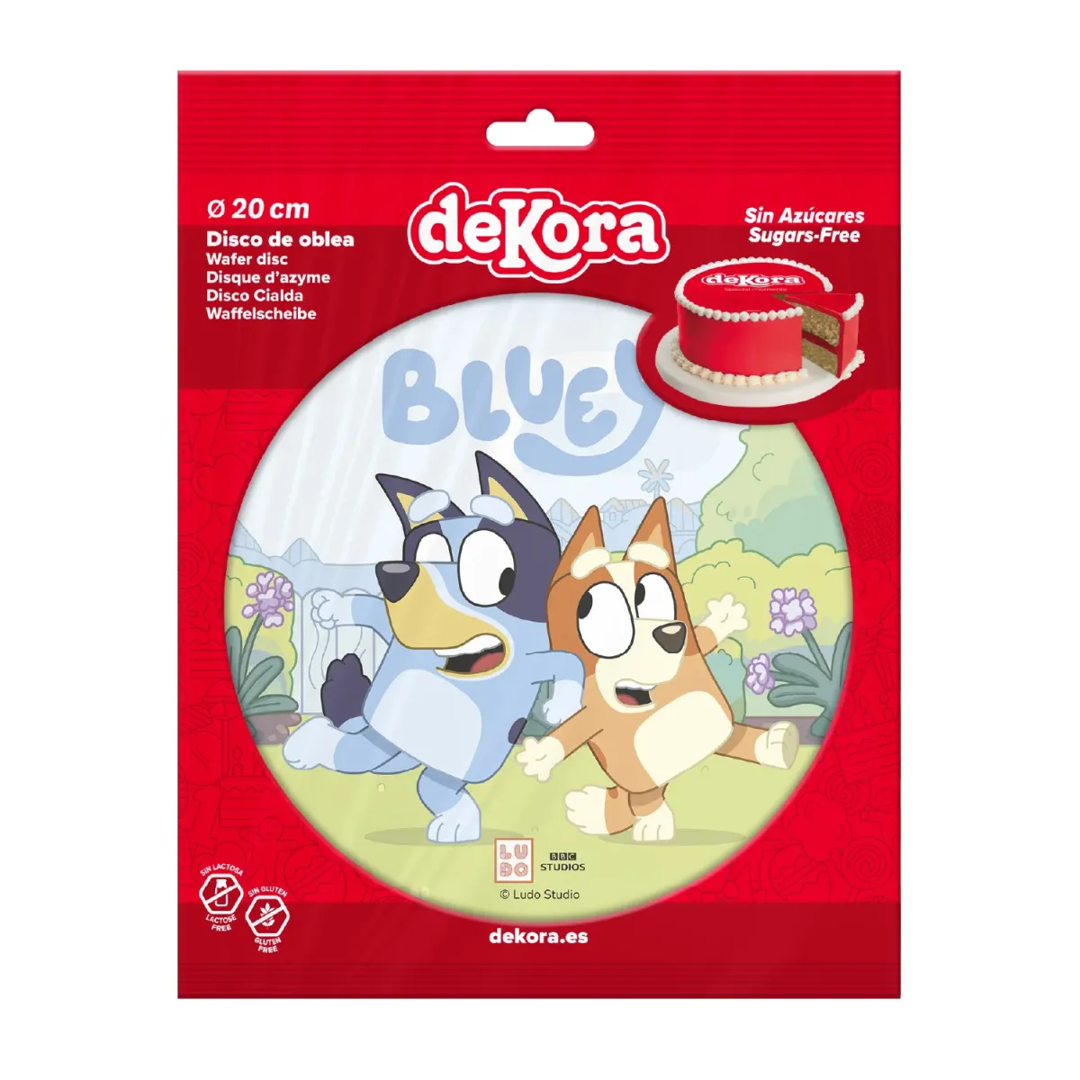 Dekora hostievel - Bluey - 20 cm - 1 stuks