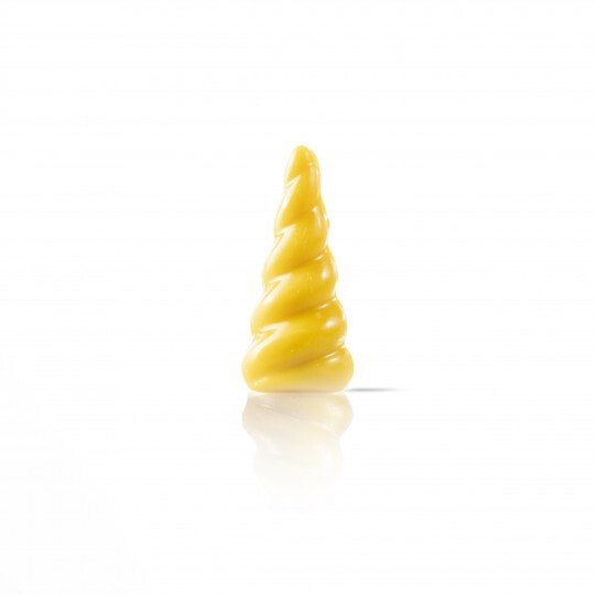 Hoorn eenhoorn geel - 8 stuks - 4,5x2cm
