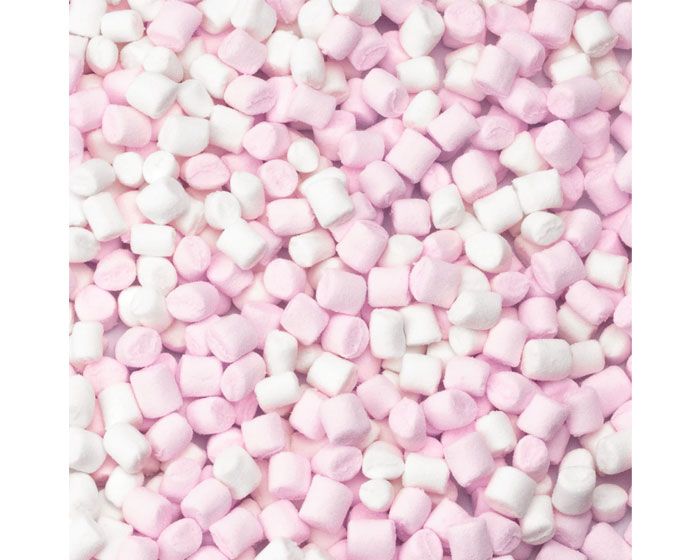 Mini marshmallow wit/roos - 100g