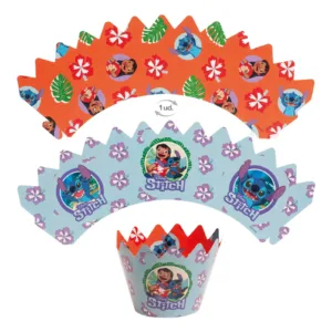 Stitch cupcake decoreerset - 12st