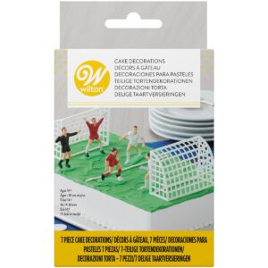 Wilton taartdecoratie voetbalset - 7st