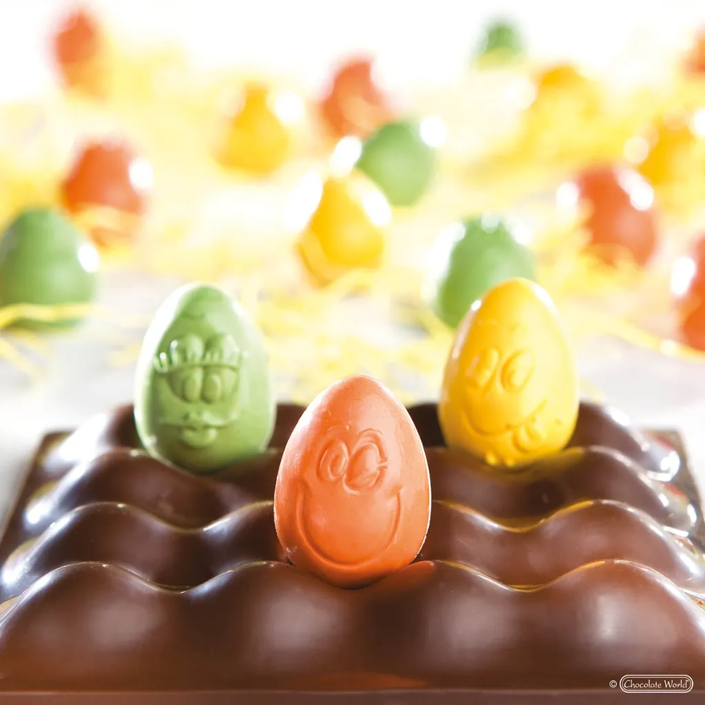 Chocoladevorm eitje smiley