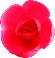Dekora hostie roos groot - rood - 3st