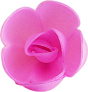 Dekora hostie roos groot - roze - 3st