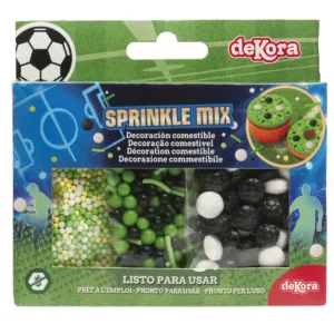 Dekora sprinkle mix voetbal - 70g