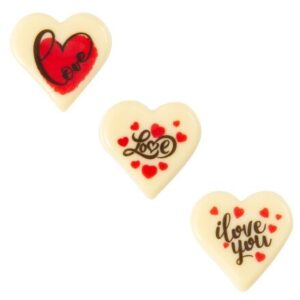 Hart love - 3 cm - 6 stuks
