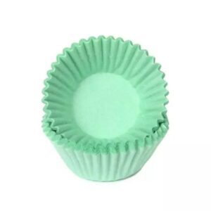 HoM cupcakevorm munt groen - 50x33mm - 50 stuks