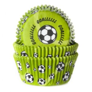 HoM cupcakevorm voetbal - 50X33mm - 48 stuks