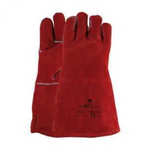 Ovenwanten rood leder