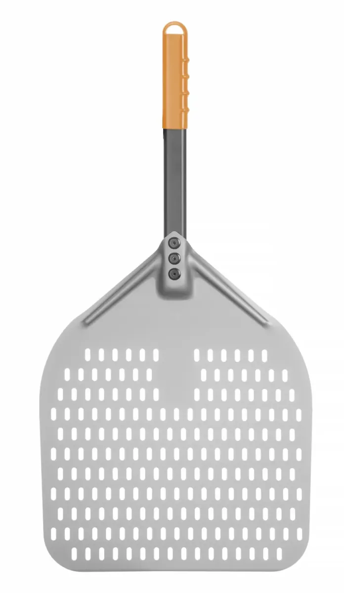 Pizzaschep vierkant geperforeerd - 710x355 mm